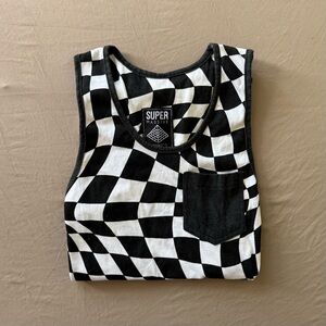 SUPER MASSIVE Warp Check Tank Top